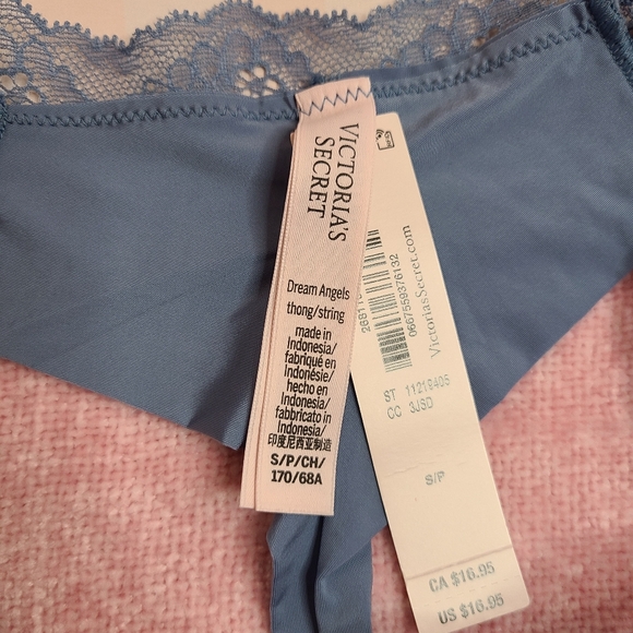 VS Dream Angels Smooth Lace Trim Thong Size Sm - Picture 4 of 5